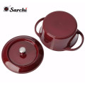 Enameled Cast Iron Covered Casserole-Caribbean (3 Quarts), Red